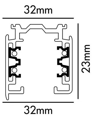 Sina trifazata alba 1 metru 01990101