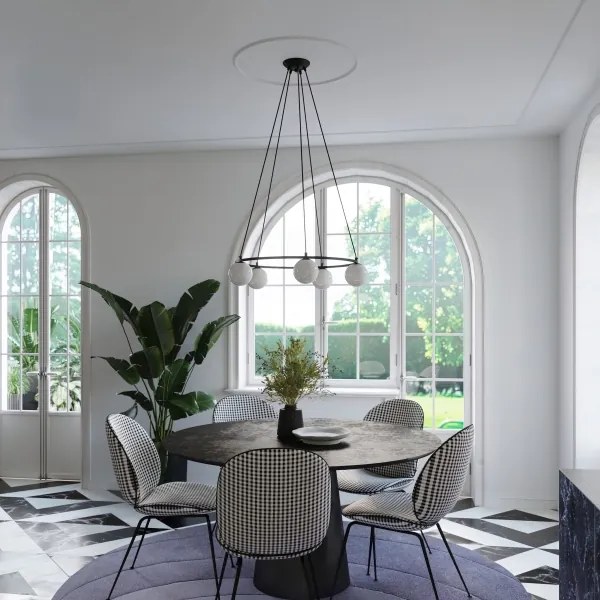 Lustră pe cablu Sollux SL.1213 YOLI 3xG9/8W/230V negru