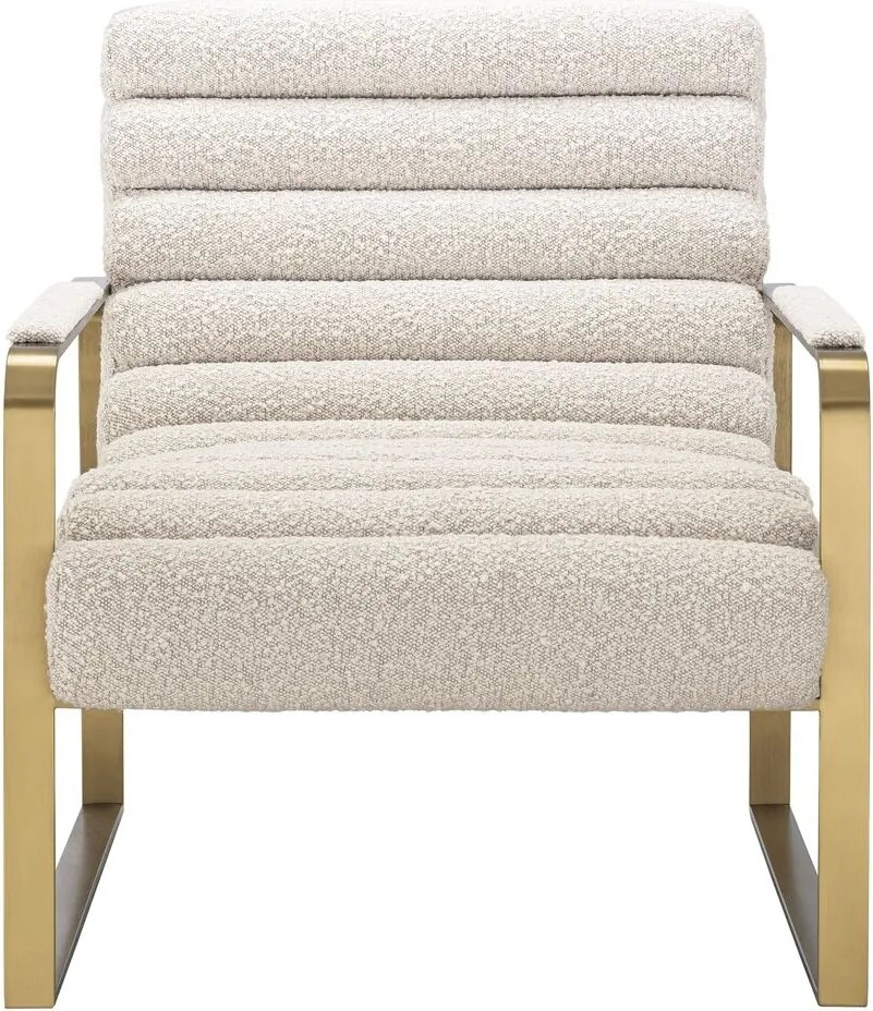 Fotoliu elegant design LUX Olsen, boucle crem 115043 HZ