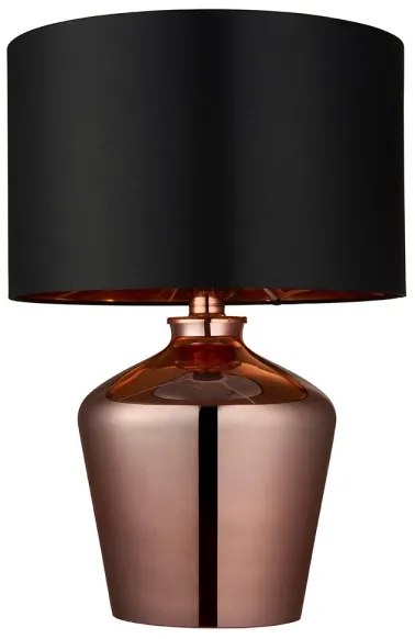 Lampă de masă Endon 61149 WALDORF 1xE27/10W/230V cupru/negru