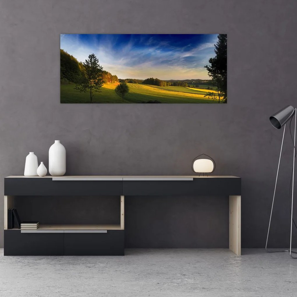 Tablou - Lunca de munte (120x50 cm)