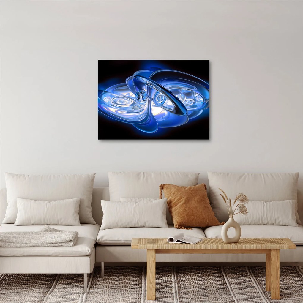 Tabloul abstract albastru (70x50 cm)