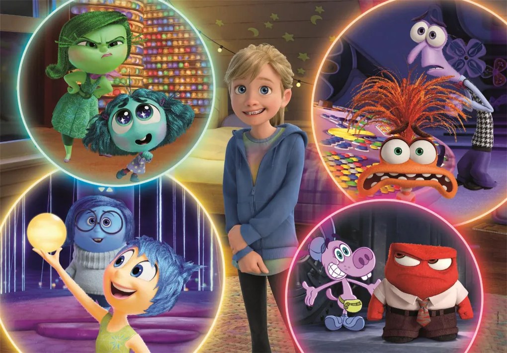 Disney Întors pe dos Emotions Puzzle Clementoni de 104 piese