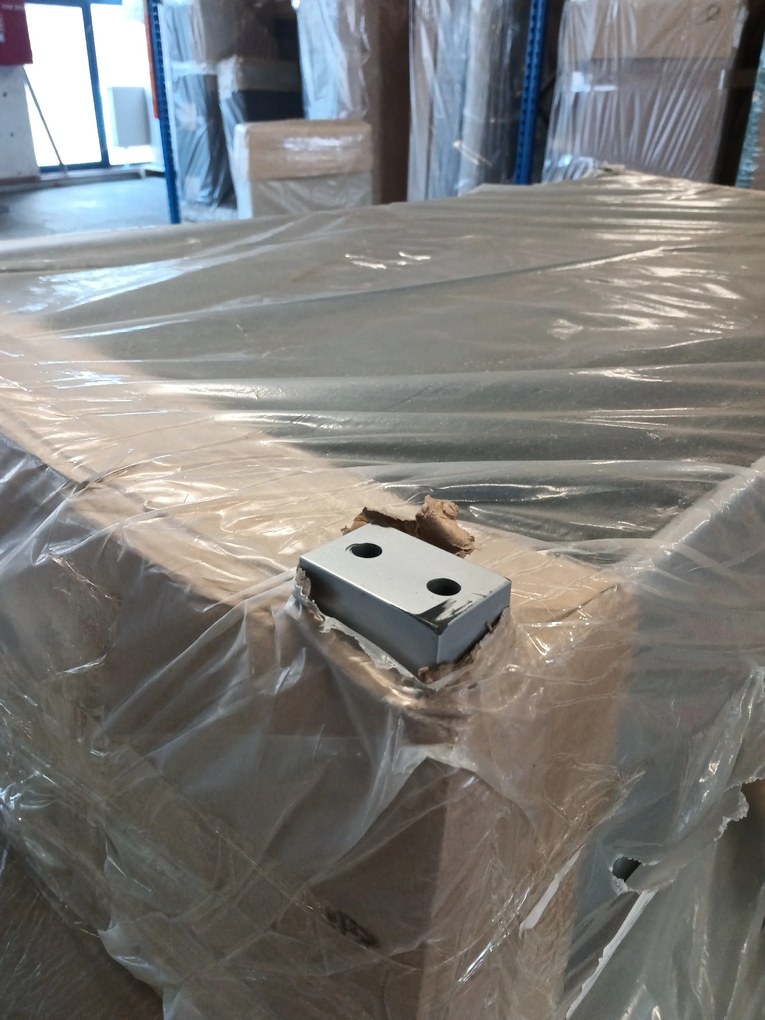 Reducere Canapea de colț extensibila gri deschis ZENOVA 220x140 cm, reversibila calitate a II-a