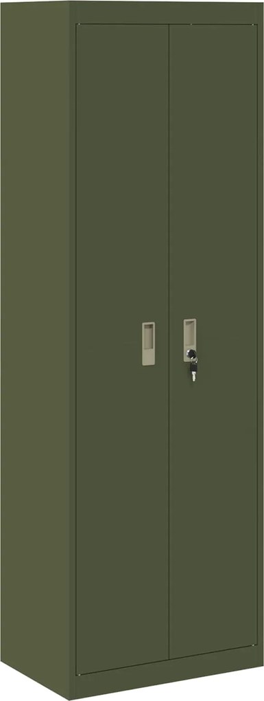 vidaXL Dulap de depozitare Verde măsliniu 60 x 40 x 180 cm Oțel