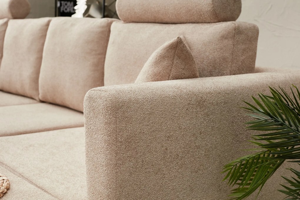 Canapea de colț Nova - Beige, Black