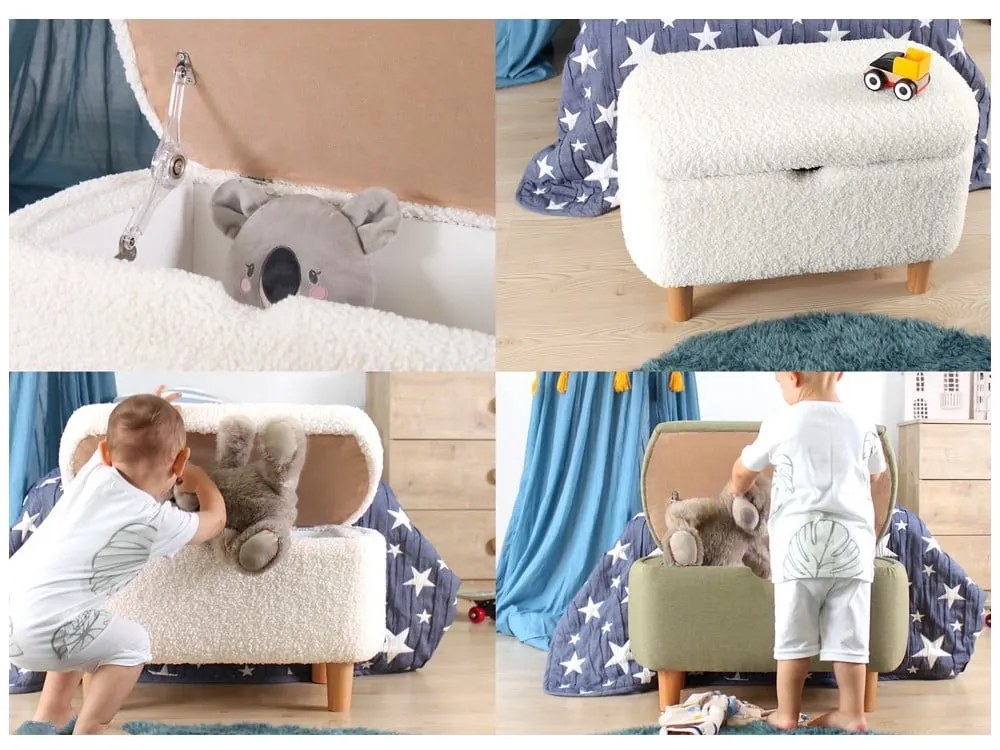 Bancă de copii galbenă Moouv – Hanah Home