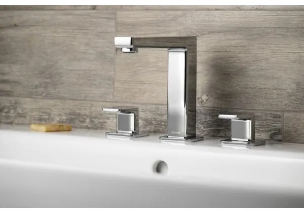 Sapho - Baterie pentru lavoar cu 3 găuri TURSI, crom lucios