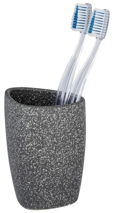 Suport ceramică pentru periuțe de dinți Wenko Pion, gri