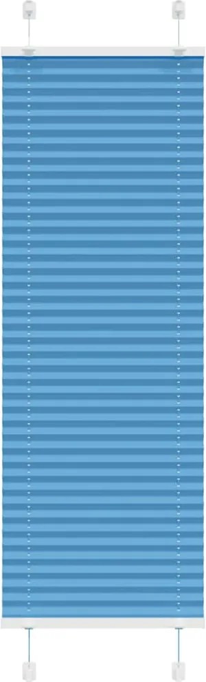 vidaXL Jaluzea plisată albastru 45x100 cm Lățime țesătură 44,4 cm