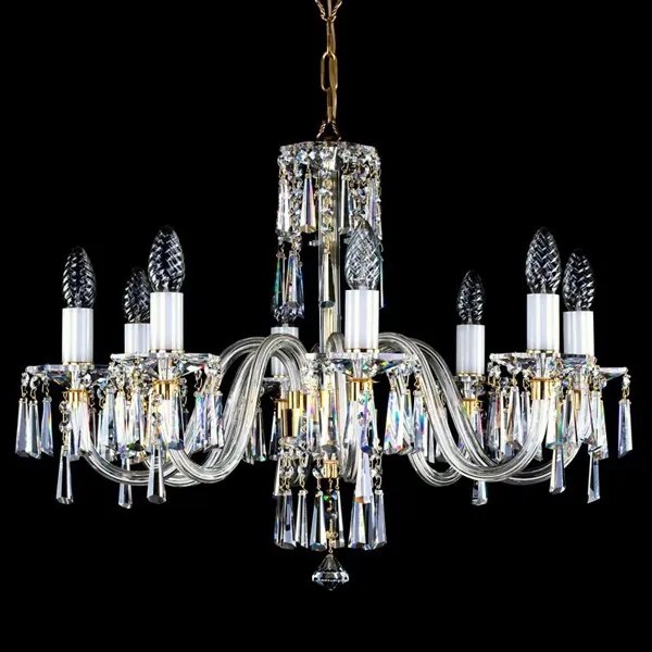 Candelabru Cristal Bohemia Exclusive 8 brate, diam. 65cm Ingeborg VIII. CE