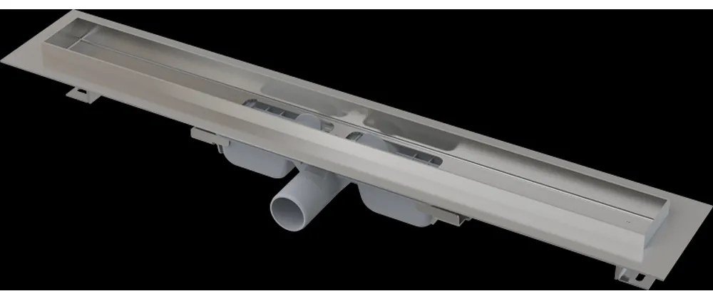 Rigola de dus Professional Low 115 cm, cu margine pentru gratar plin, otel inoxidabil 1150 mm