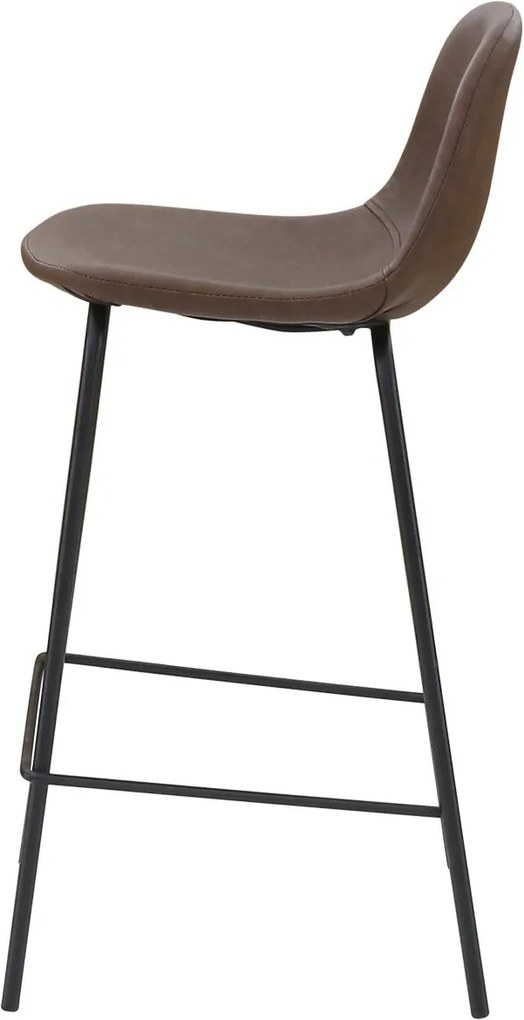 Scaun de Bar Zara - Metal Maro Inchis Lungime(45 cm) x Latime(45 cm) x Inaltime(86.5 cm)