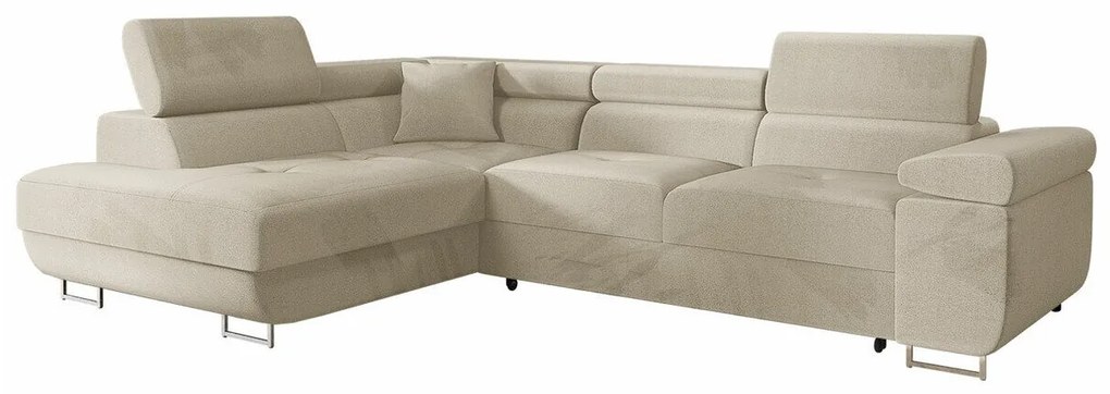 Colțar Comfivo 298Cutie de pat, 274x203x70cm, 151 kg, Picioare: Metal, Plastic