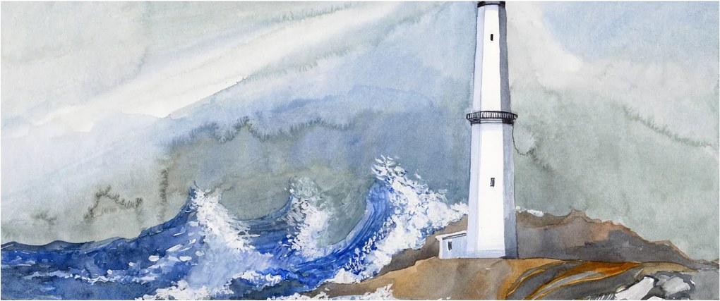 Tablou cu pictura farului (120x50 cm)