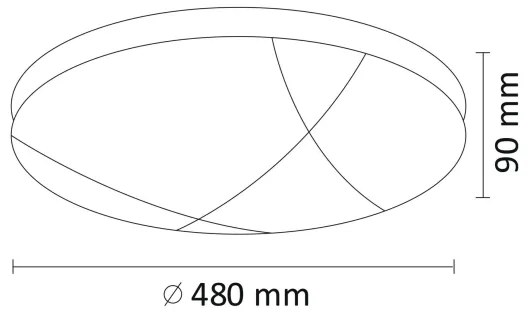 Plafonieră LED dimabilă ATLAS LED/72W/230V 3000-6500K + telecomandă