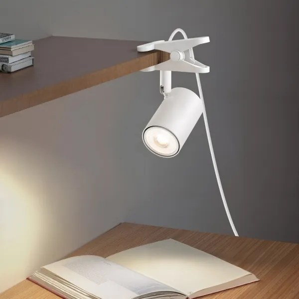 Immax 08292L - Lampă cu clemă PUNTO 1xGU10/9W/230V albă