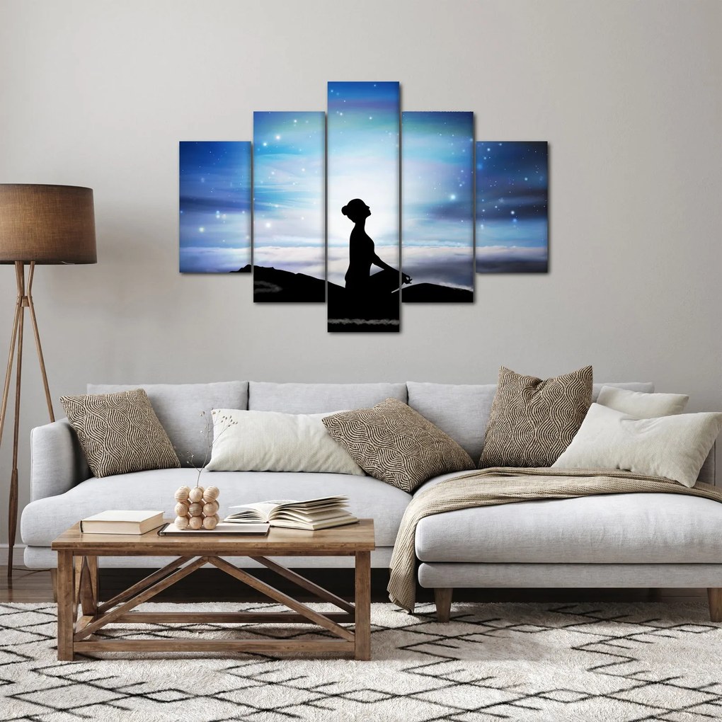 Tablou - Femaia meditând (150x105 cm)