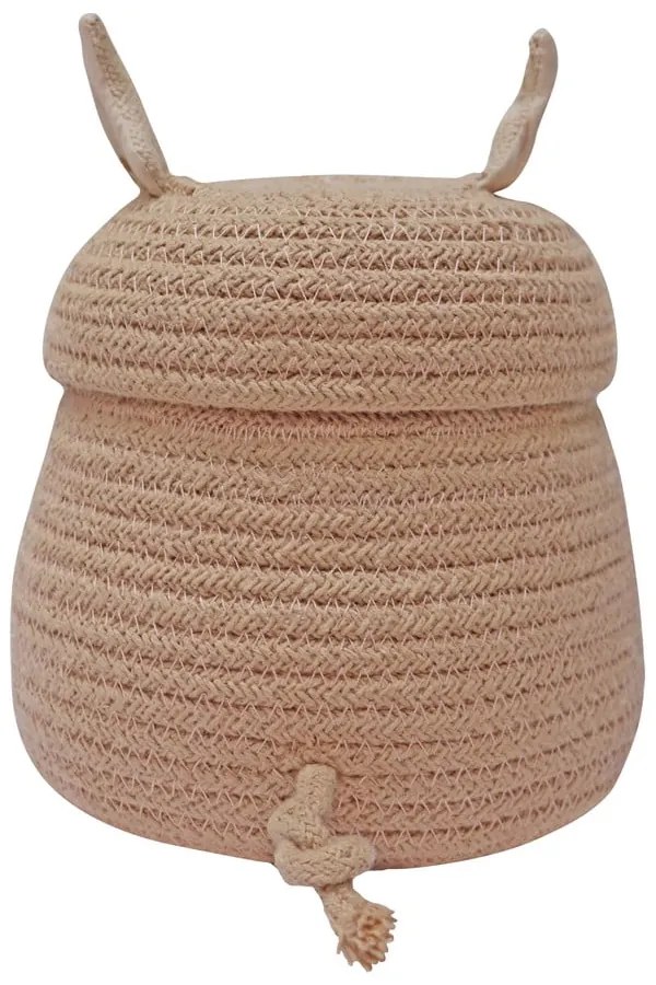 Coș de jucării pentru copii roz deschis din material textil ø 17x15 cm Mini Peggy the Pig – Lorena Canals