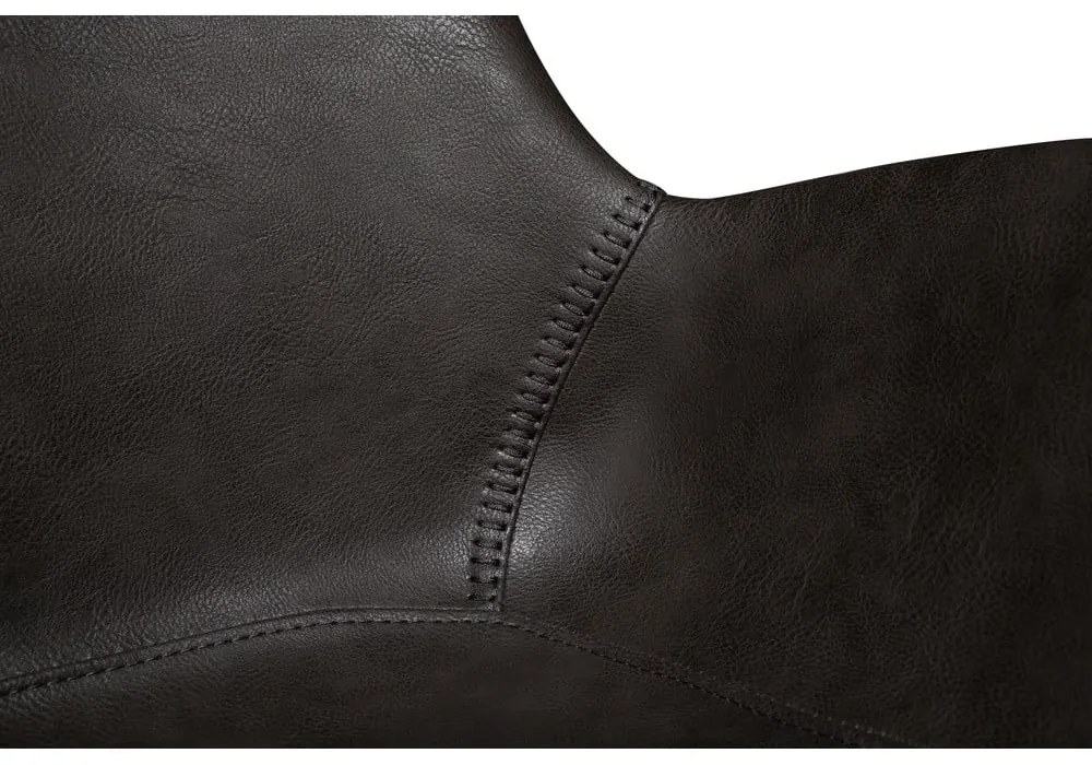 Scaun de sufragerie gri închis cu cotiere tapițat Hype – DAN-FORM Denmark