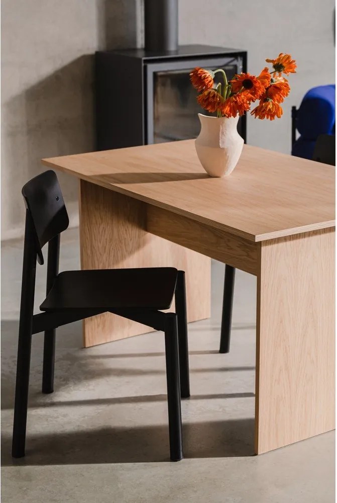 Scaun de dining negru stivuibil Wem – noo.ma