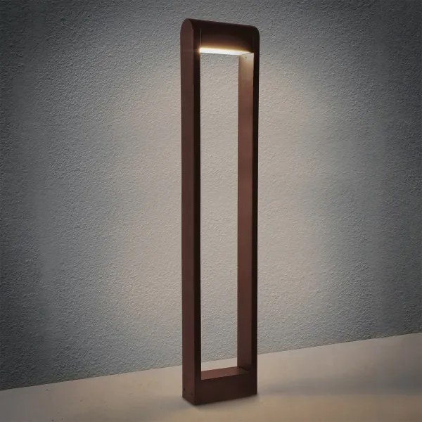 Brilagi - Lampă LED de exterior CROTONE, 7 W, 230 V, maro, IP54, 80 cm