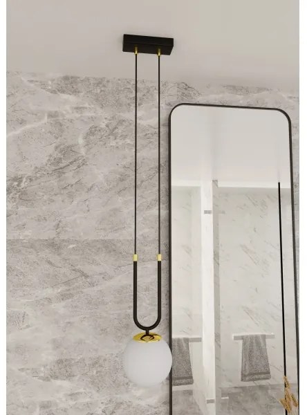 Lustră pe cablu GLAM 1xE14/10W/230V negru