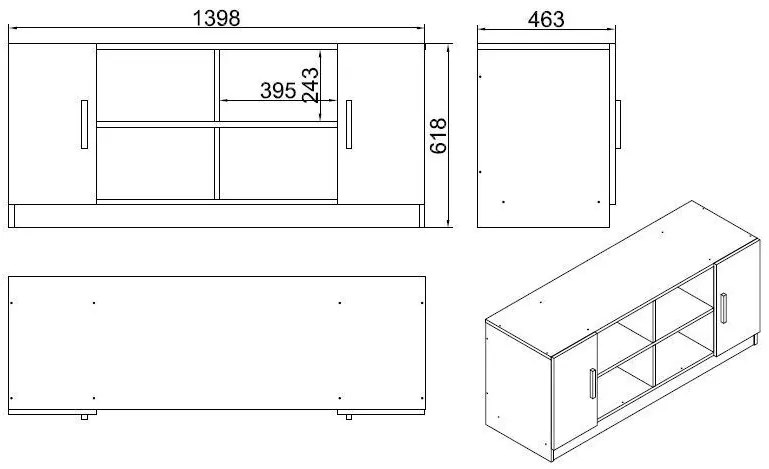 Dulap Vincent 6 (nuc + antracit). 1072633