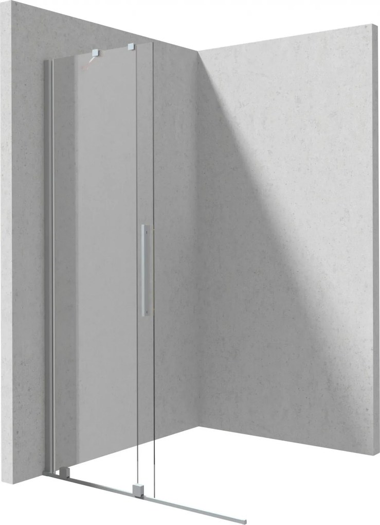 Paravan dus walk-in, otel slefuit, usa glisanta, 140x195 cm, Deante Prizma Otel slefuit, 1400x1950 mm