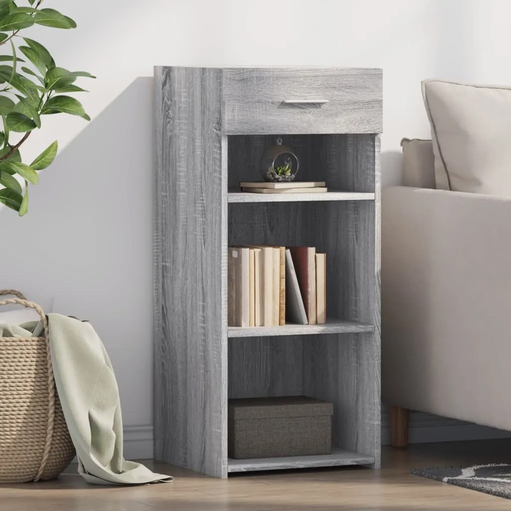 vidaXL Dulap, sonoma gri, 40x42,5x93 cm, lemn prelucrat