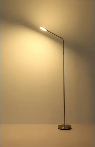Globo 58504SN - Lampă de podea LED cu control tactil și variator SILVIO LED/6,5W/230V crom mat