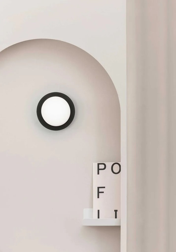 Mini Aplica LED de perete / tavan design modern IP44 MAY Black
