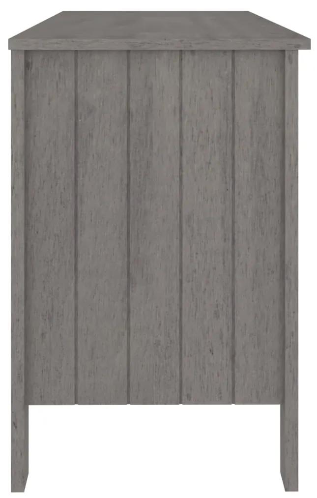 Birou, gri deschis, 113x50x75 cm, lemn masiv de pin Gri deschis