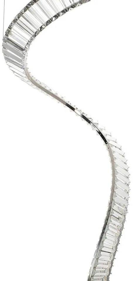 Lustra LED casa scarii design deosebit CHARMES 1A crom