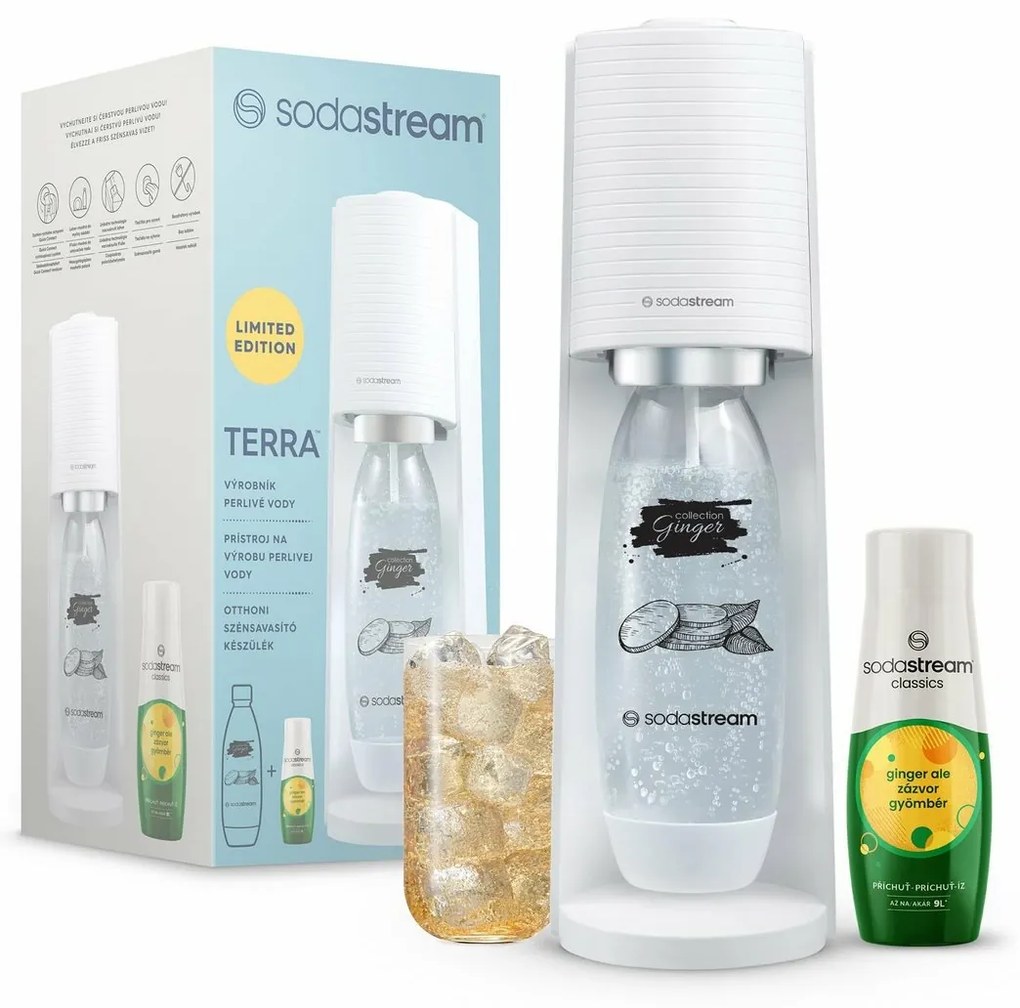 Sodastream Tera White Ginger Ale Mpack Producătorde apă spumantă