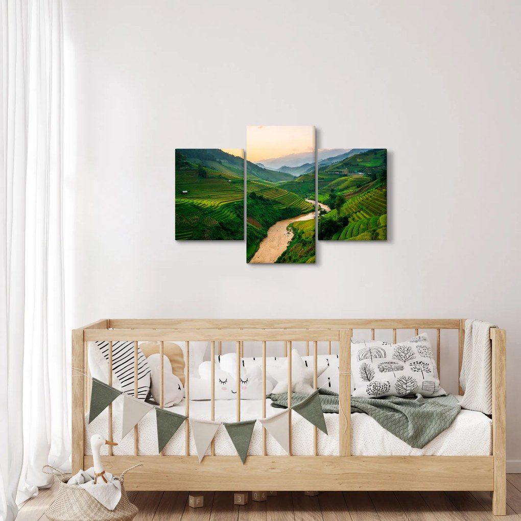 Tablou - Terase de orez II. (90x60 cm)