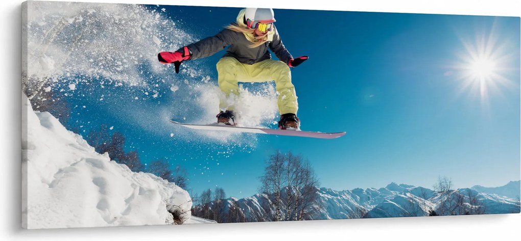 Tablou - Snowboarder (120x50 cm)
