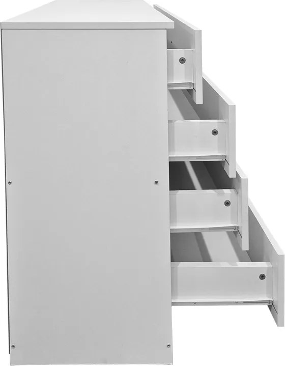 Dulap cu sertare, Athos, Alb, 80x40x79 cm