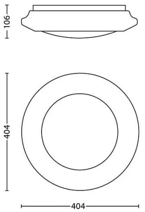 Plafonieră MYLIVING CINNABAR 1xLED/22W/230V Philips 33365/31/16