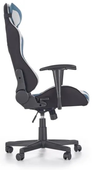 Scaun de birou KODA, gri deschis/albastru