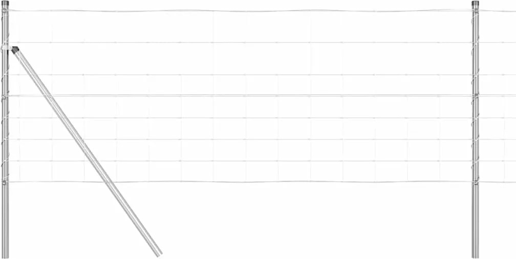 vidaXL Stâlp de gard. Galvanizat 25 x 0,8 m Oțel