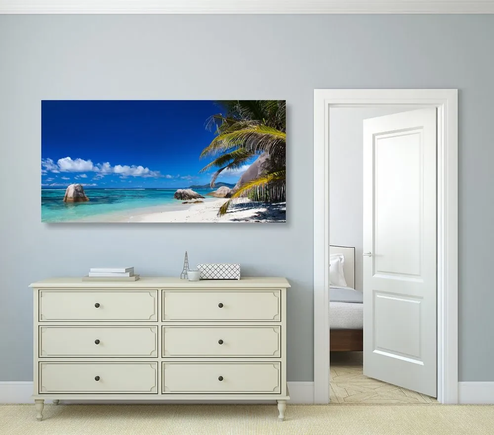 Tablou plaja din Anse Source