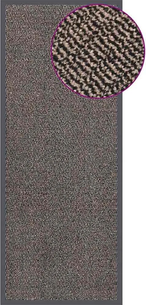 vidaXL Covoraș de intrare cu smocuri, maro închis, 60x150 cm
