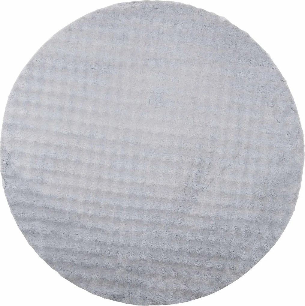 vidaXL Covoare de zonă Rotund SIROLO Gri Ø 200 CM Poliester