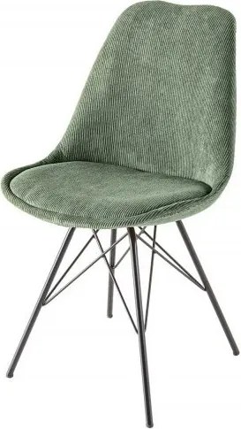 Set de 4 scaune Scandinavia verde/ negru