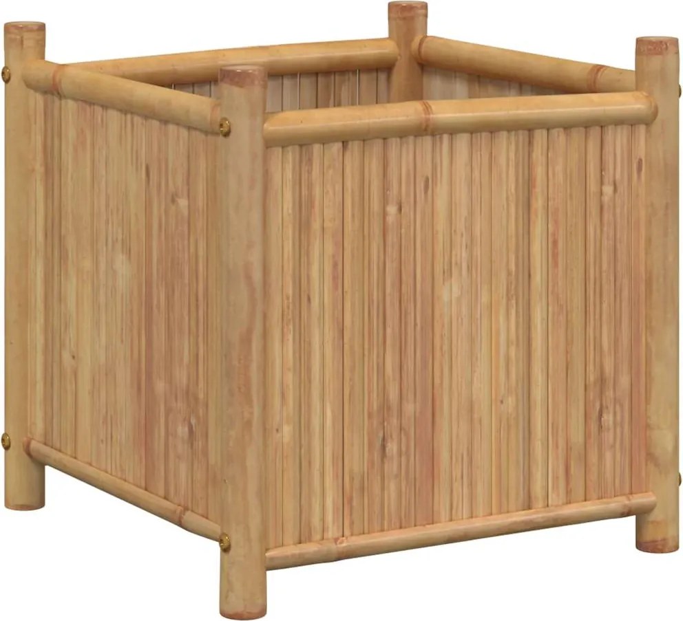 vidaXL Jardinieră, 50x50x50 cm, bambus