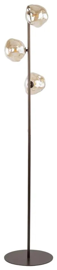 Lampă de podea LAVA 3xG9/8W/230V bronz/bej fumuriu