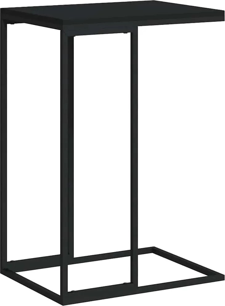 vidaXL Masă laterală, negru, 40x30x59 cm, lemn compozit