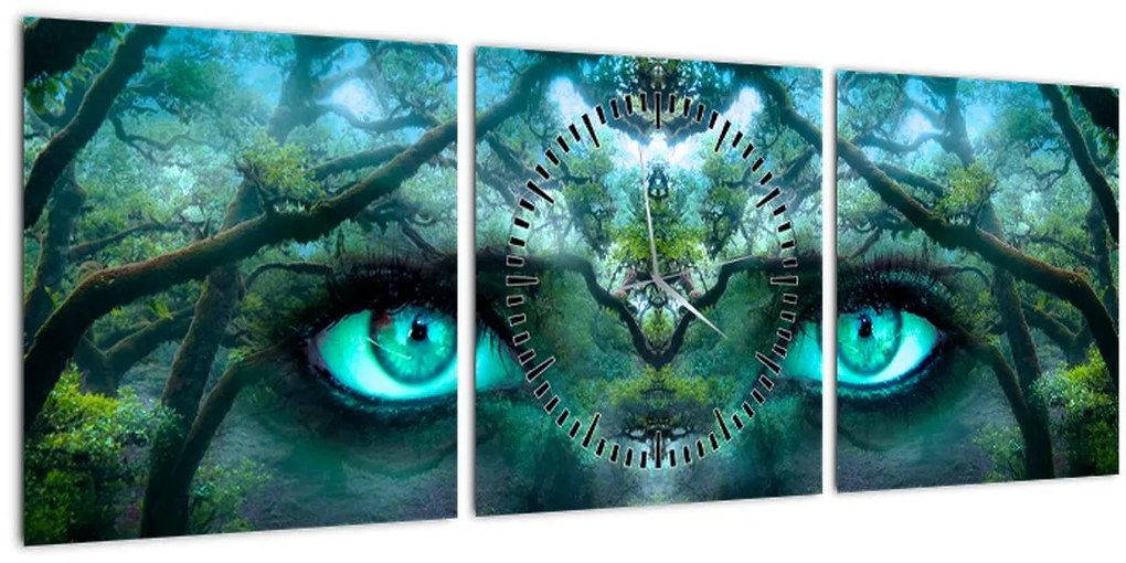 Tablou - Privire (cu ceas) (90x30 cm)