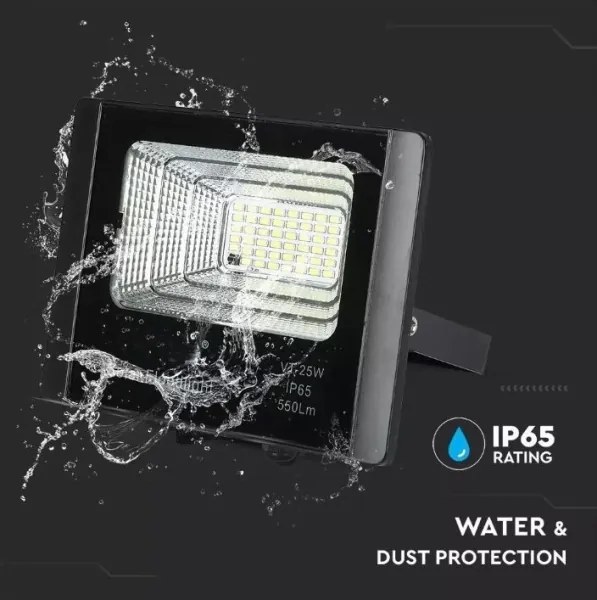 Reflector solar LED reglabil 12W/3,2V 6000K IP65 cu telecomandă